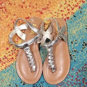 MIA Kids Gold Braided Sandals